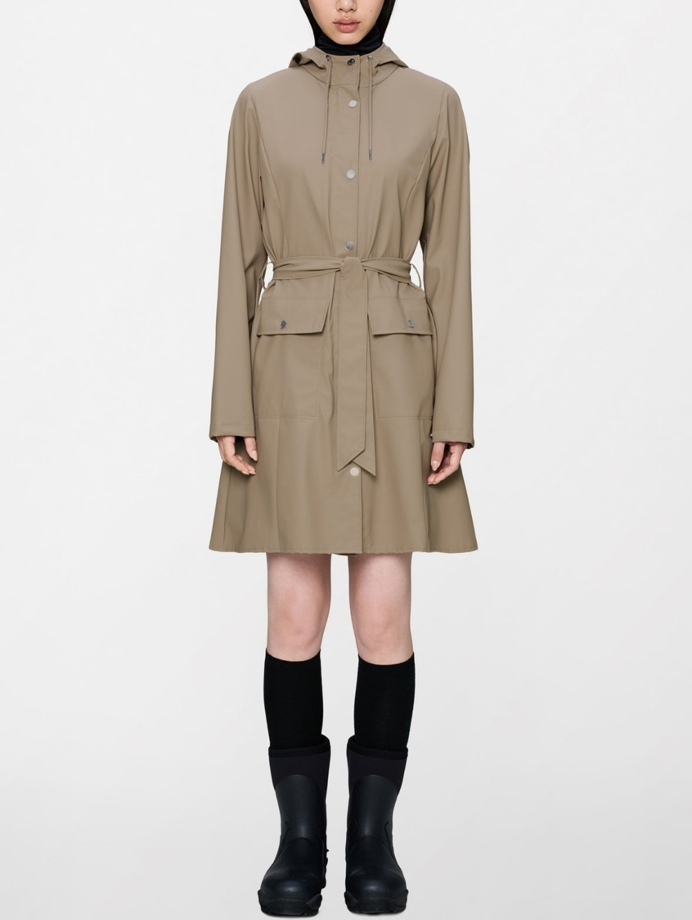 RAINS Curve Long Jacket - LARGE